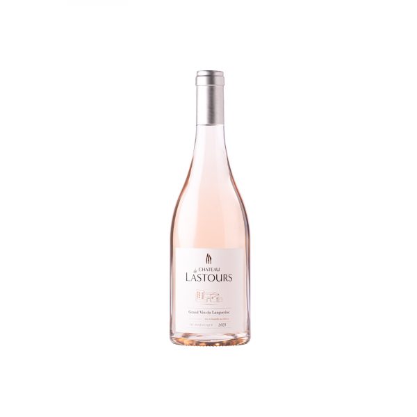Bouteille de vin rosé Château de Lastours – Grand Vin du Languedoc 2023 en vin biologique
