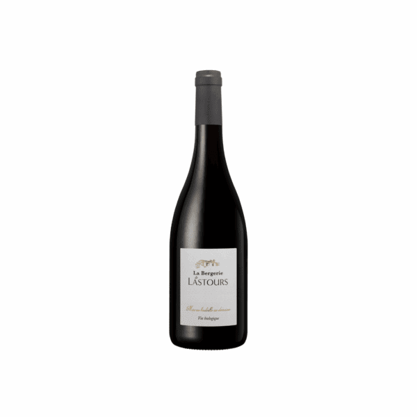 Bouteille de vin rouge La Bergerie de Lastours – vin biologique mis en bouteille au domaine