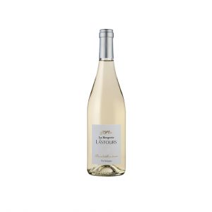 Bouteille de vin blanc La Bergerie de Lastours – vin biologique produit au domaine à Portel-des-Corbières