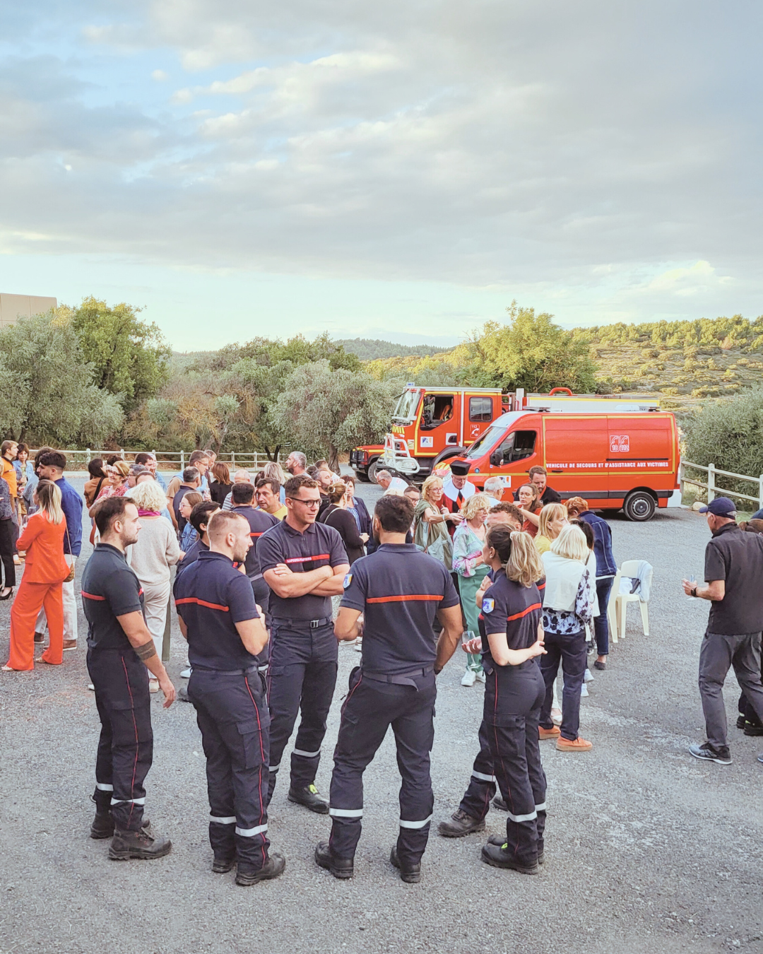 pompier solidarité chateau de lastours