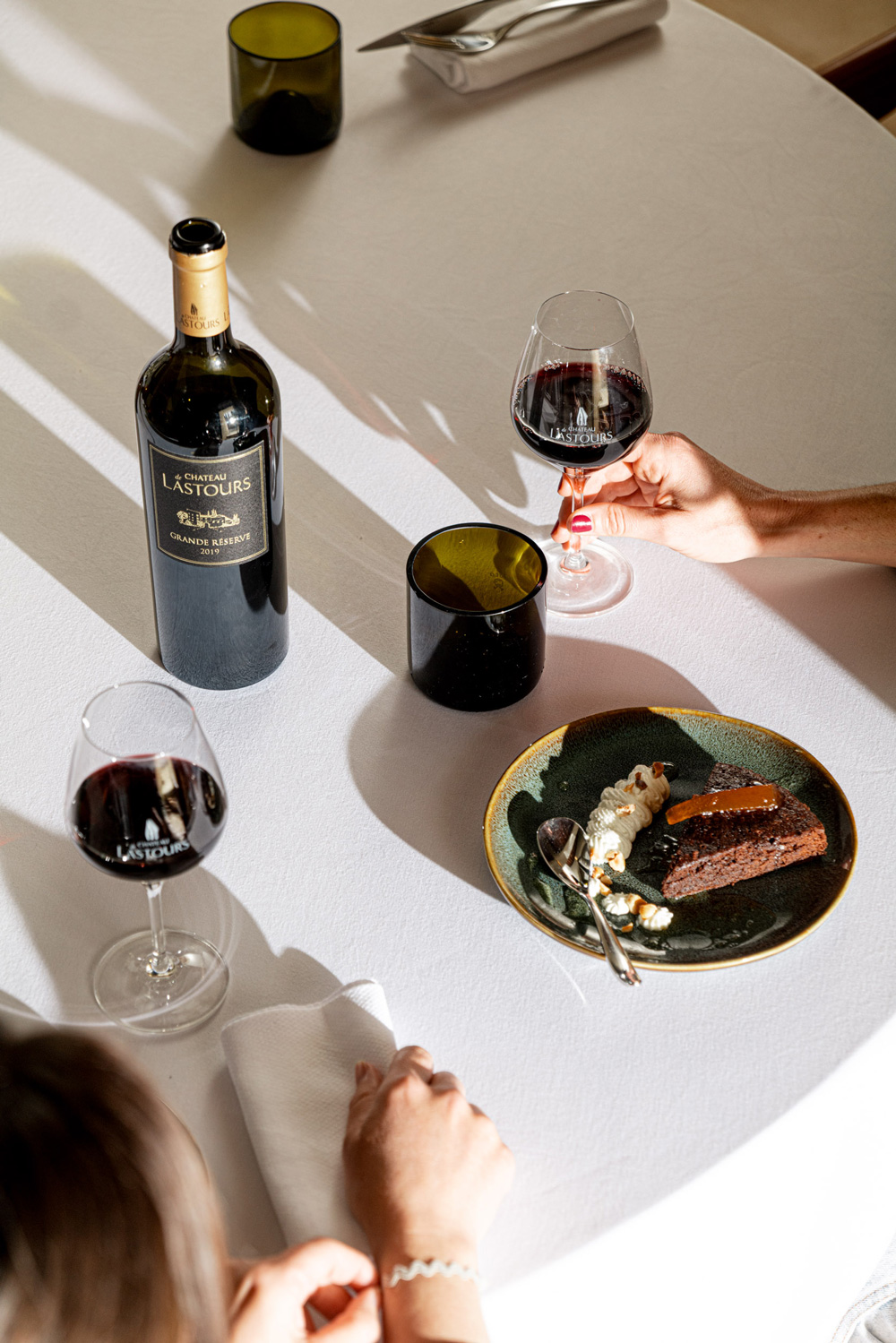 Repas au restaurant à Narbonne au Chateau de Lastours